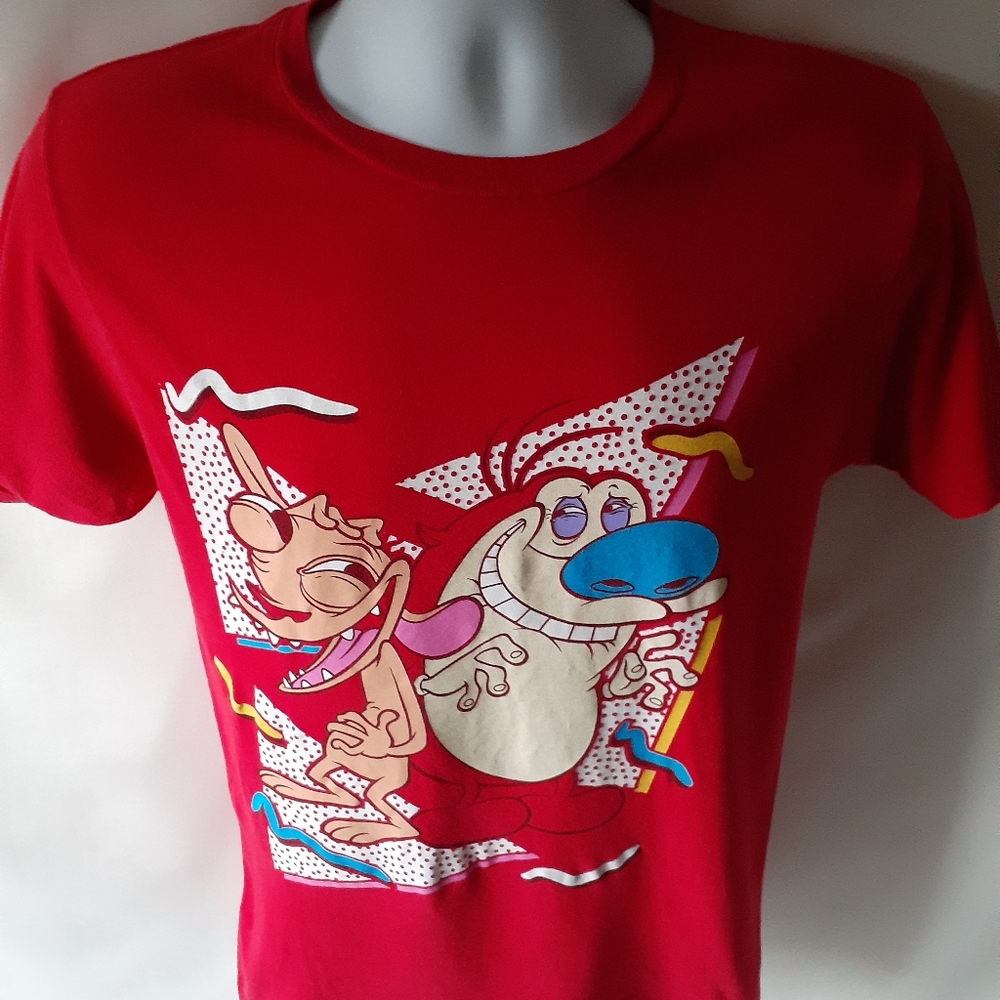 Ren & Stimpy men's red short-sleeve t-shirt - Picture 2 of 8